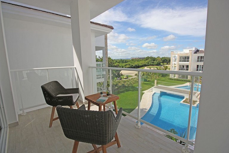 Modern apartments with beautiful pool view