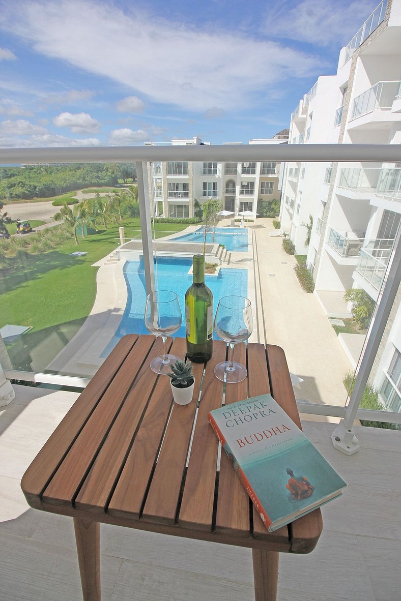 Modern apartments with beautiful pool view