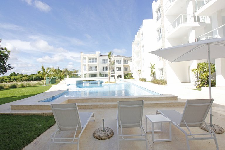 Modern apartments with beautiful pool view